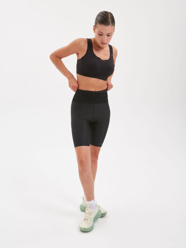 Шорты-велосипедки с поясом женские