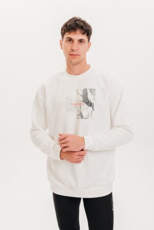 Свитшот оверсайз Философия белый мужской