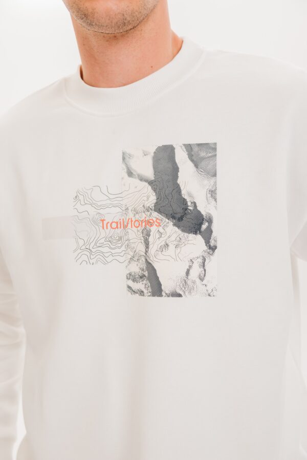 Свитшот оверсайз Философия белый мужской