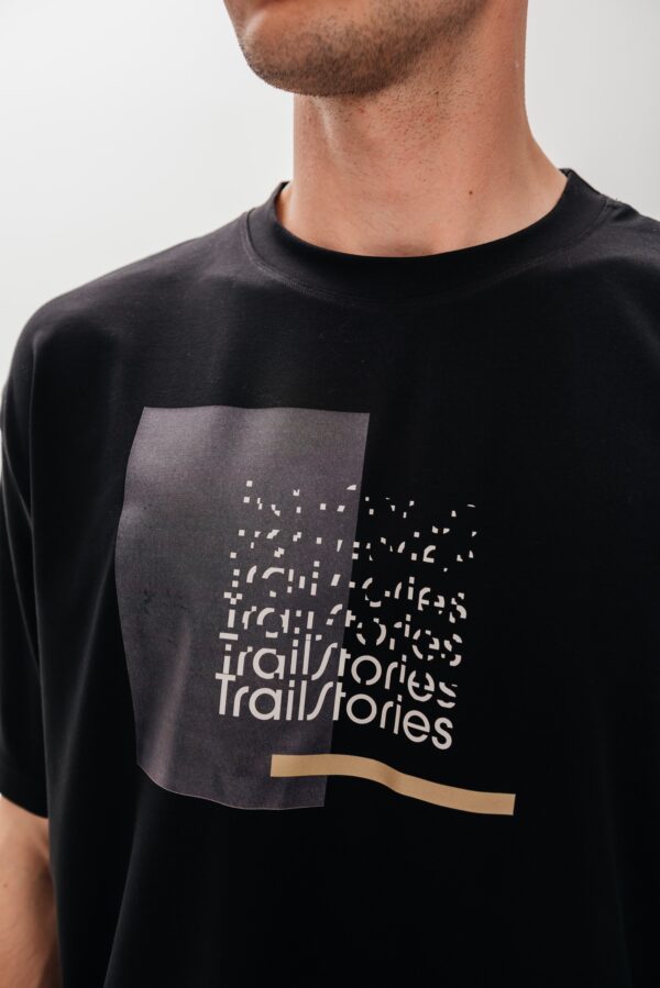 Футболка оверсайз Философия чёрная мужская