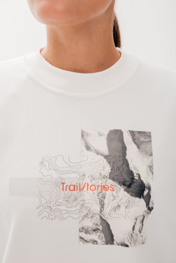 Свитшот оверсайз Философия белый женский