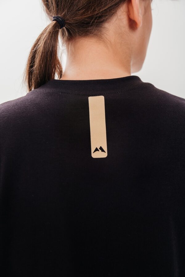 Футболка оверсайз Философия чёрная женская