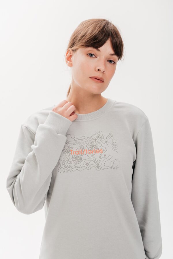 Свитшот Линии высоты серый женский