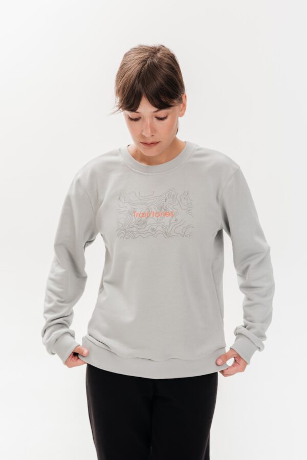 Свитшот Линии высоты серый женский