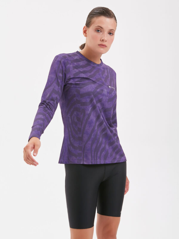 20240809 Одежда Ольга401680 Лонгслив фиолет женский