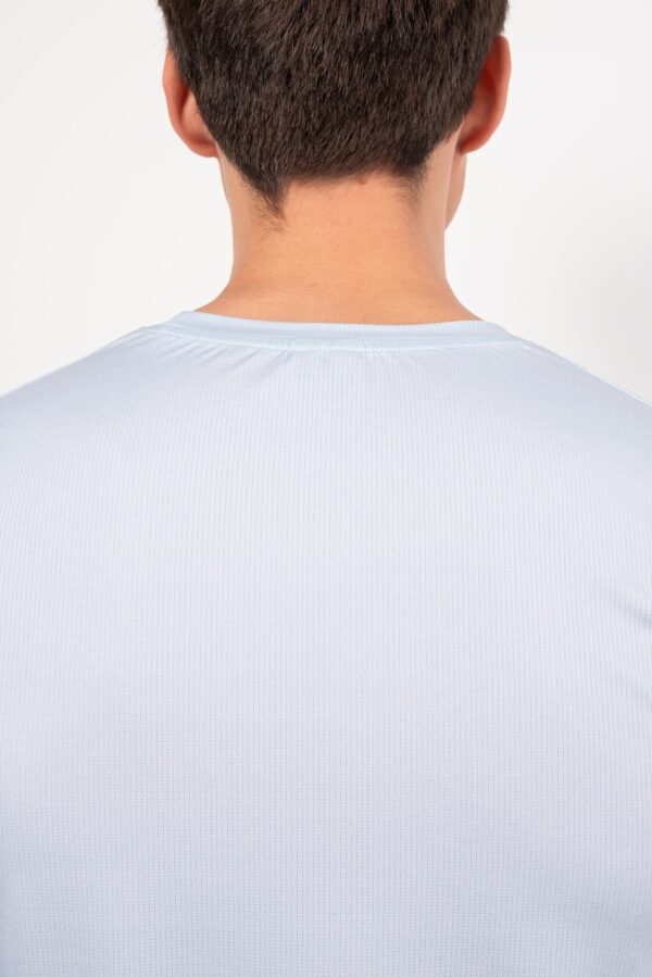 Лонгслив Logo серо-голубой мужской