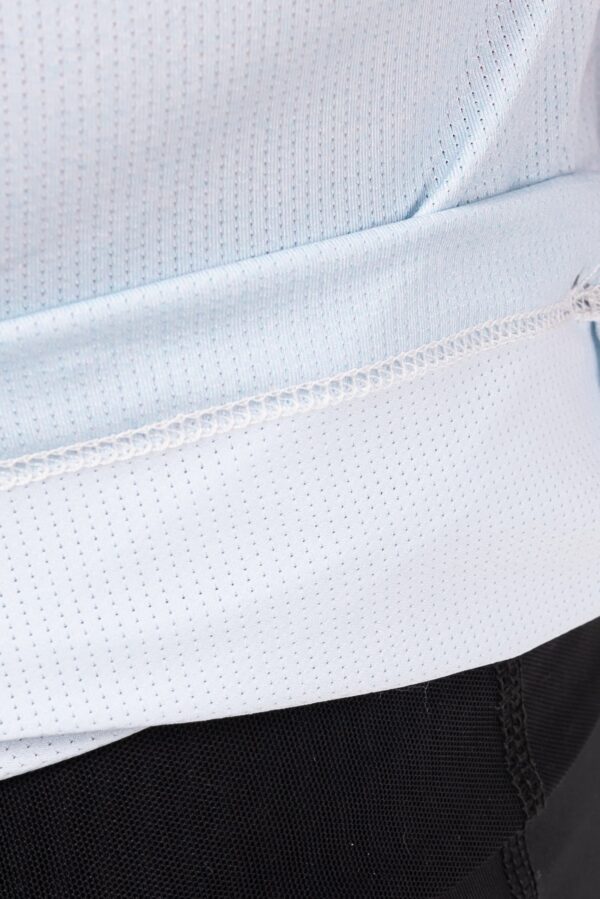 Лонгслив Logo серо-голубой мужской