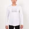 Лонгслив Logo белый мужской