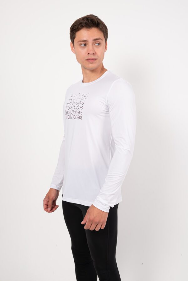 Лонгслив Logo белый мужской