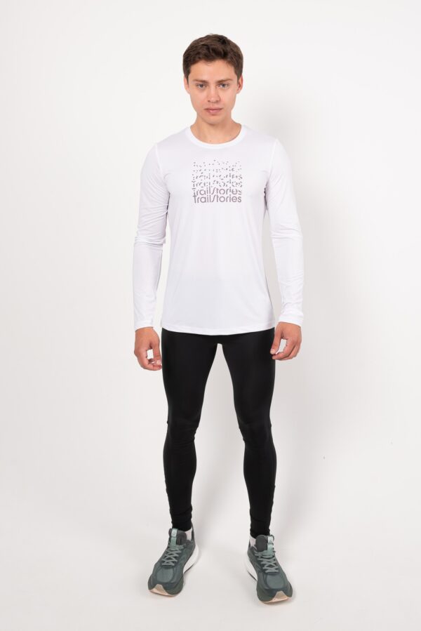 Лонгслив Logo белый мужской