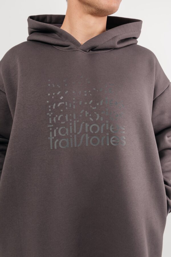 Худи оверсайз Logo графит мужское