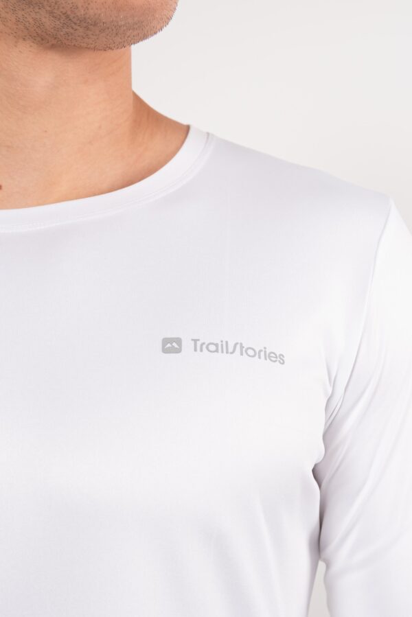 Термолонгслив Моно белый мужской