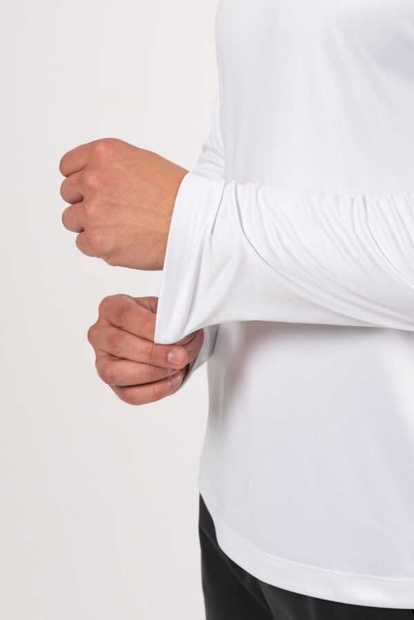 Термолонгслив Моно белый мужской