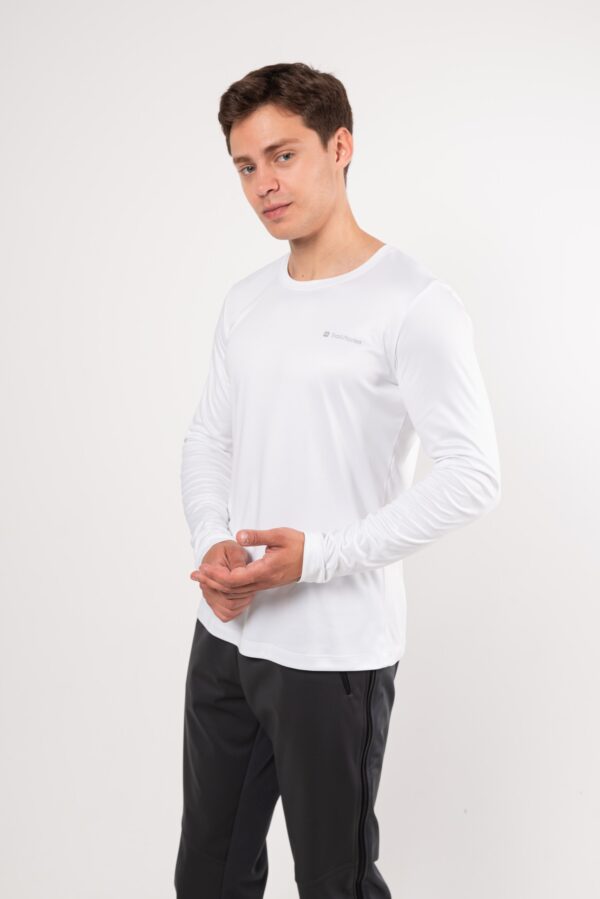 Термолонгслив Моно белый мужской