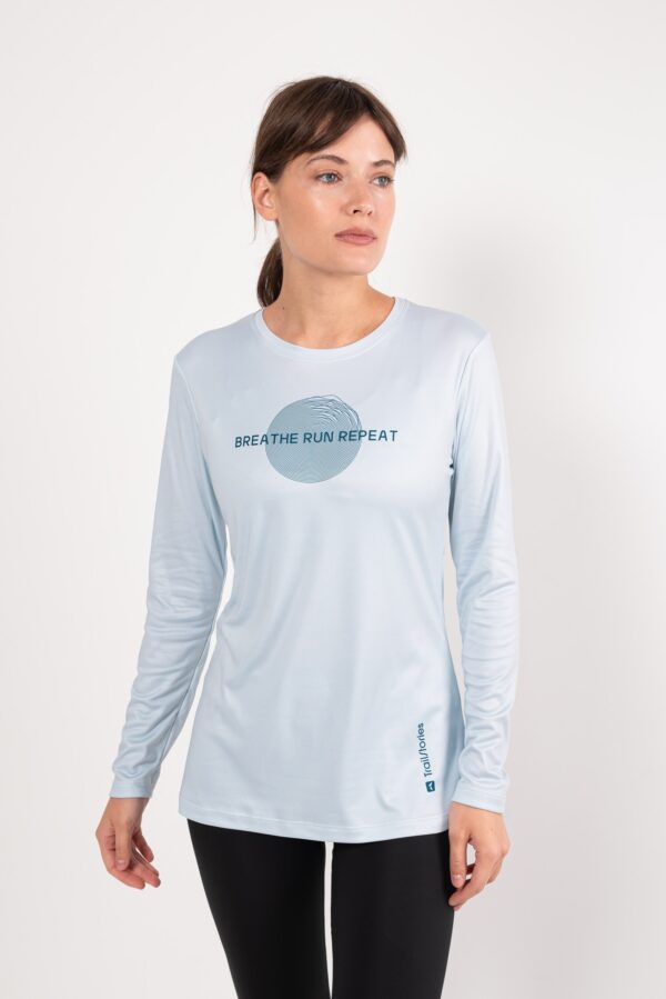 Термолонгслив BRR серо-голубой женский