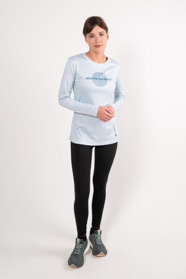 Термолонгслив BRR серо-голубой женский