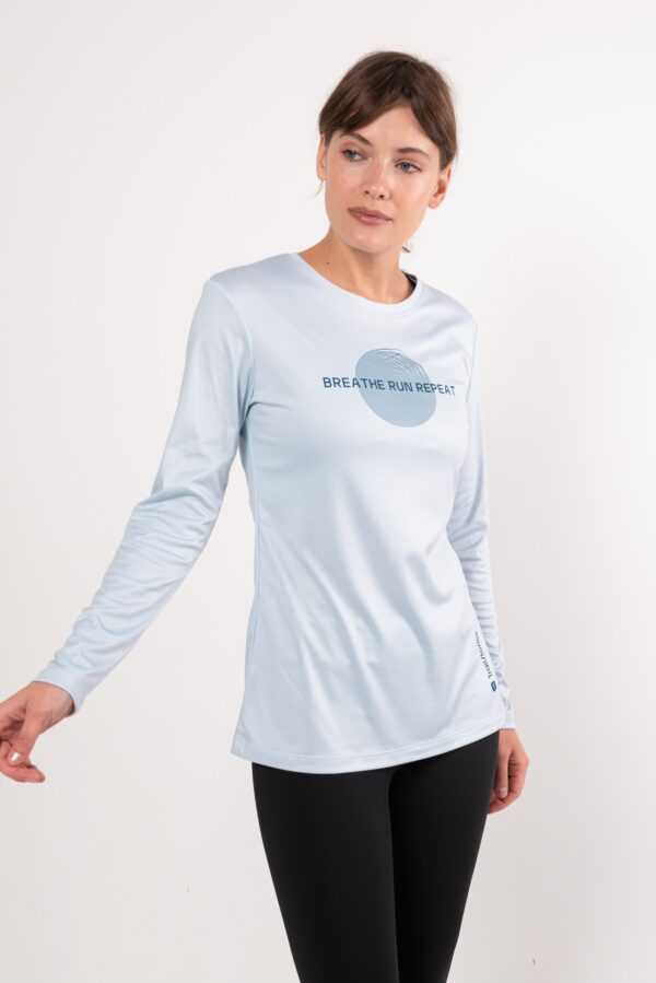 Термолонгслив BRR серо-голубой женский