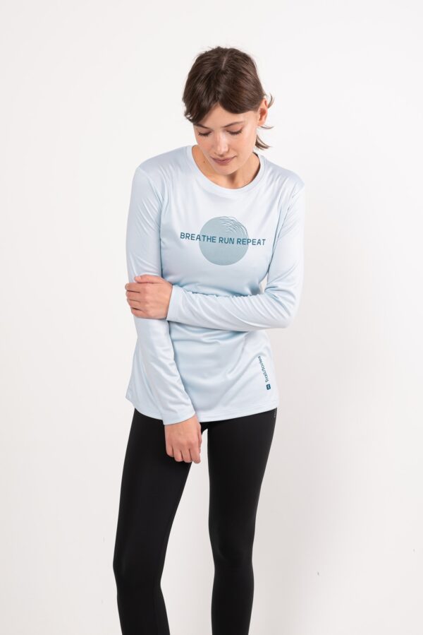 Термолонгслив BRR серо-голубой женский