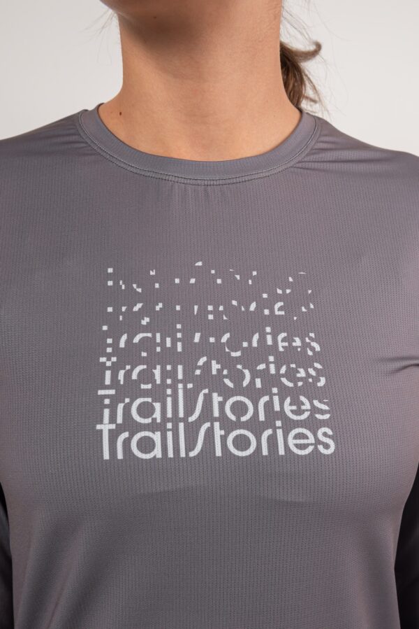 Лонгслив Logo графит женский