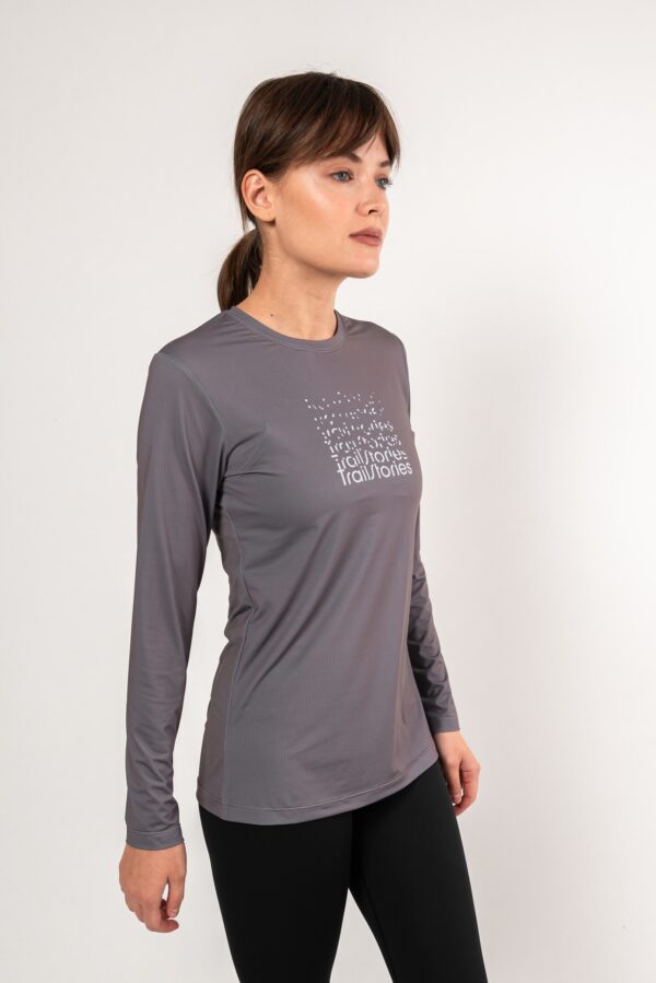 Лонгслив Logo графит женский