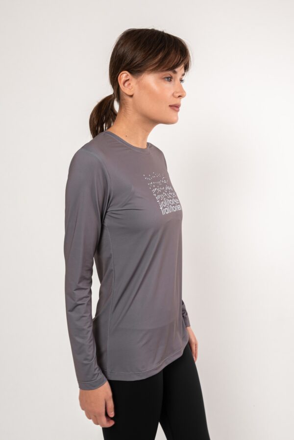 Лонгслив Logo графит женский
