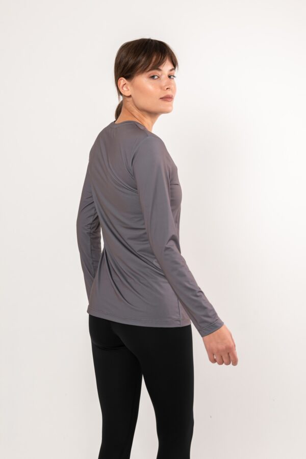 Лонгслив Logo графит женский