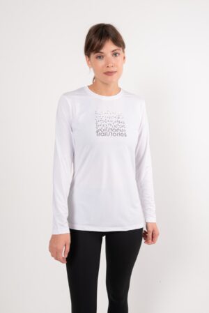 Лонгслив Logo женский белый