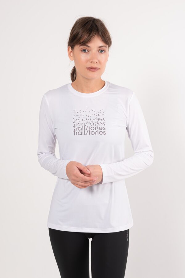 Лонгслив Logo женский белый