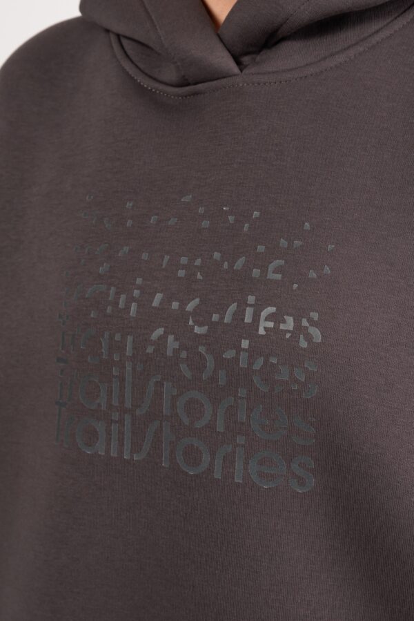 Худи оверсайз Logo графит женское