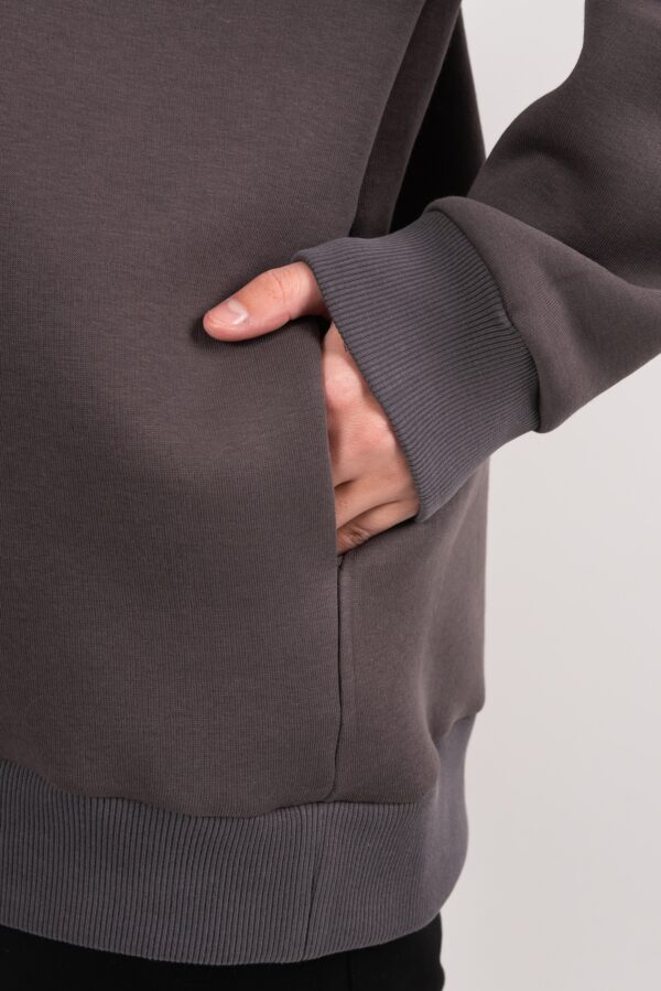 Худи оверсайз Logo графит женское