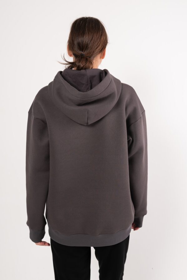 Худи оверсайз Logo графит женское