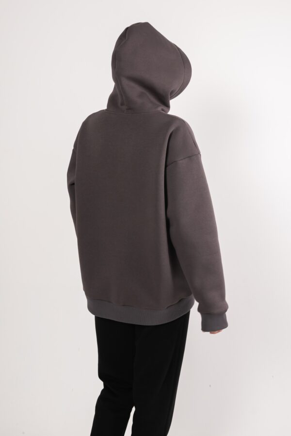 Худи оверсайз Logo графит женское