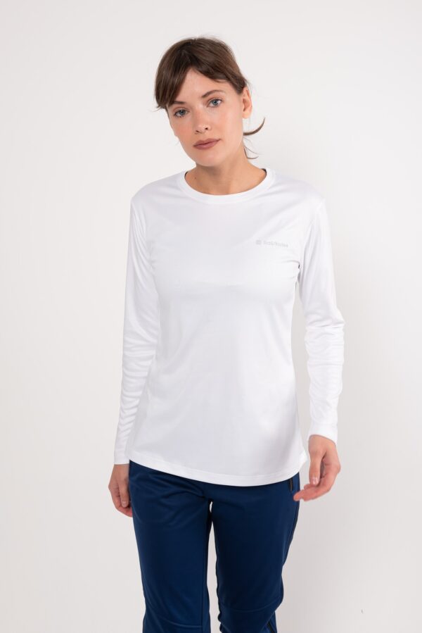 Термолонгслив Моно белый женский