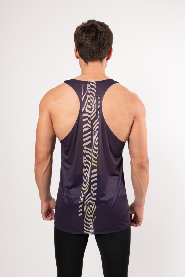 Майка RUN баклажан мужская