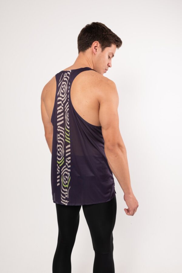 Майка RUN баклажан мужская