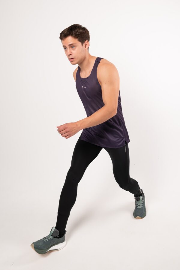 Майка RUN баклажан мужская