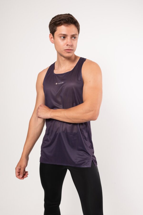 Майка RUN баклажан мужская