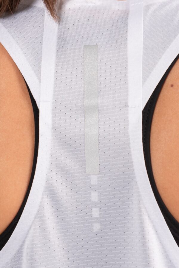 Майка RUN белая женская