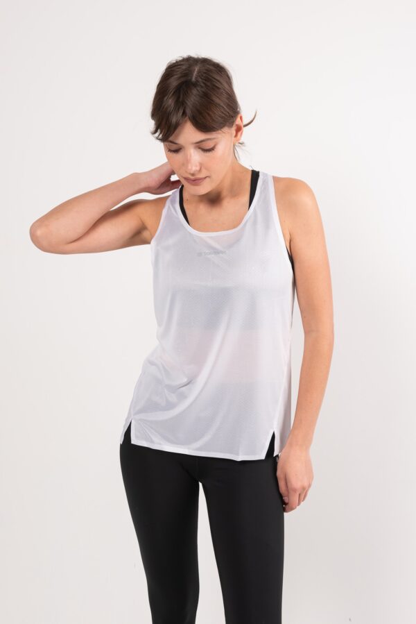 Майка RUN белая женская